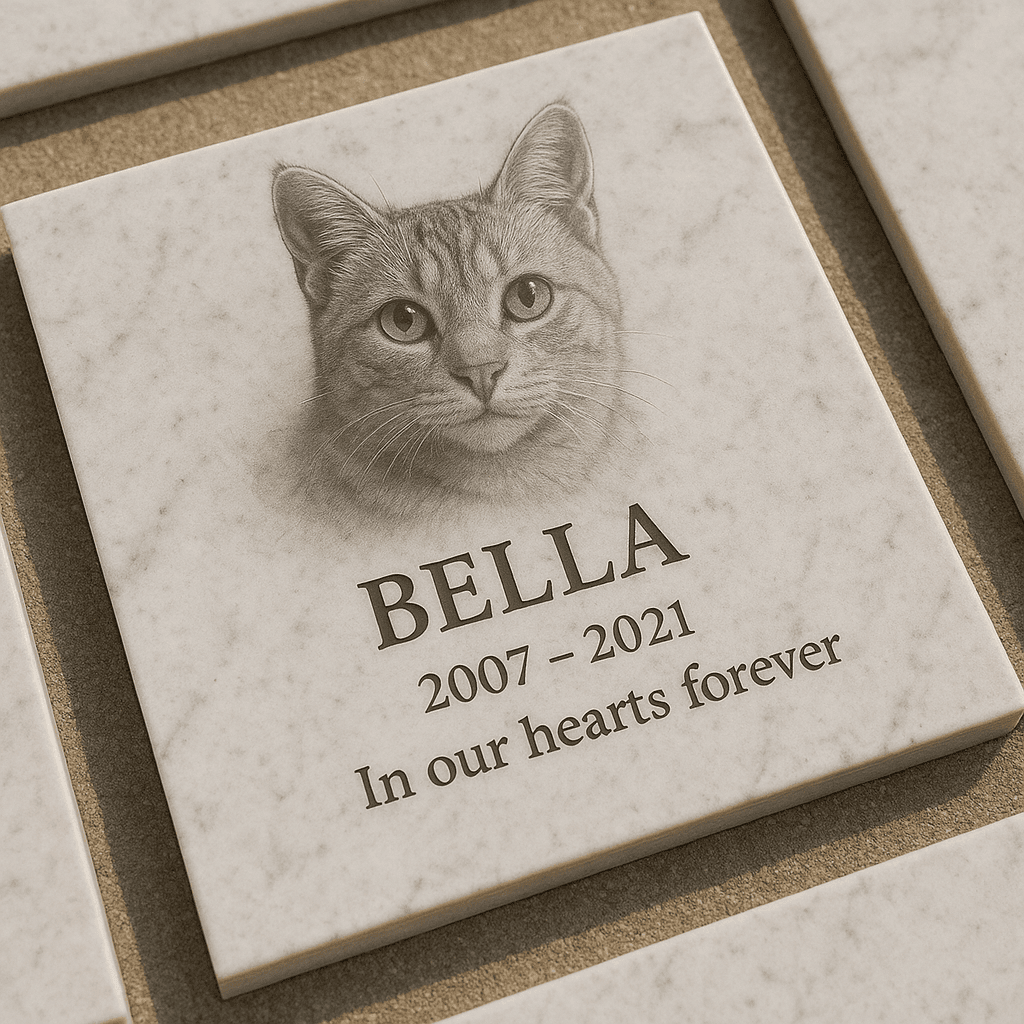 Bella Cat Memorial Plaque